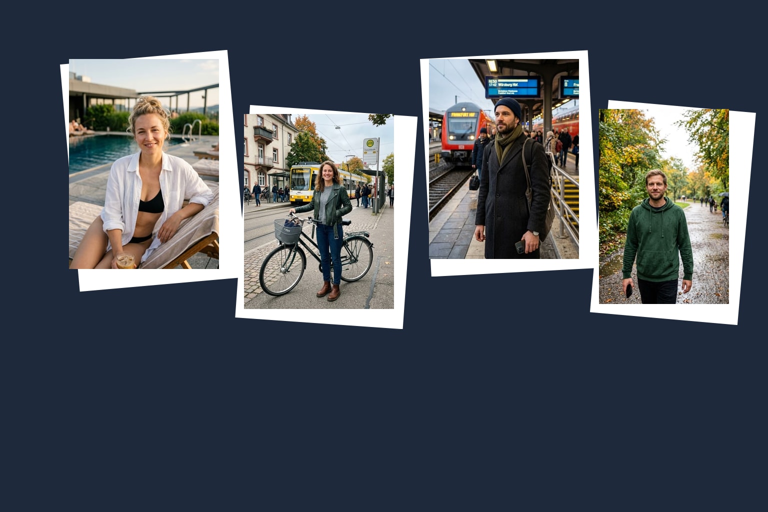 Varianten eines Bewerbungsfotos im Vergleich